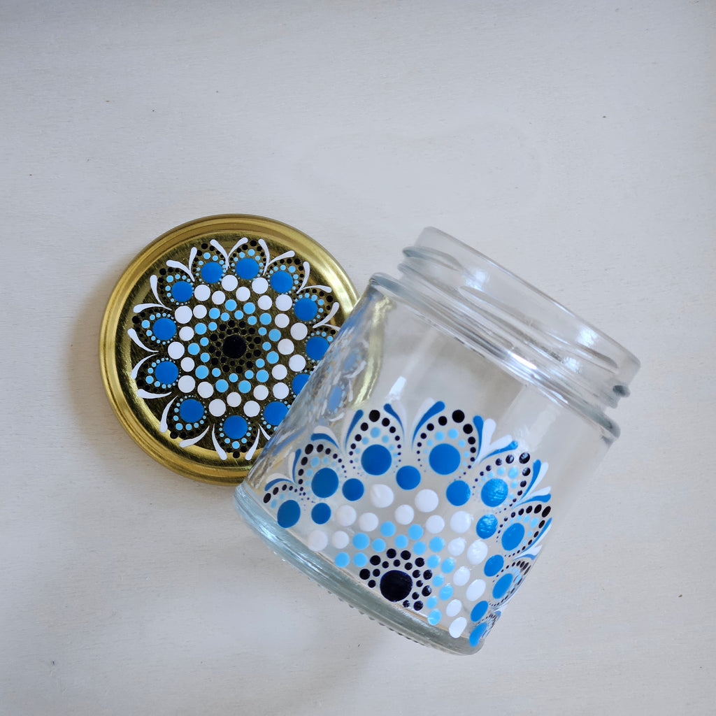 Dot Mandala Glass Jars