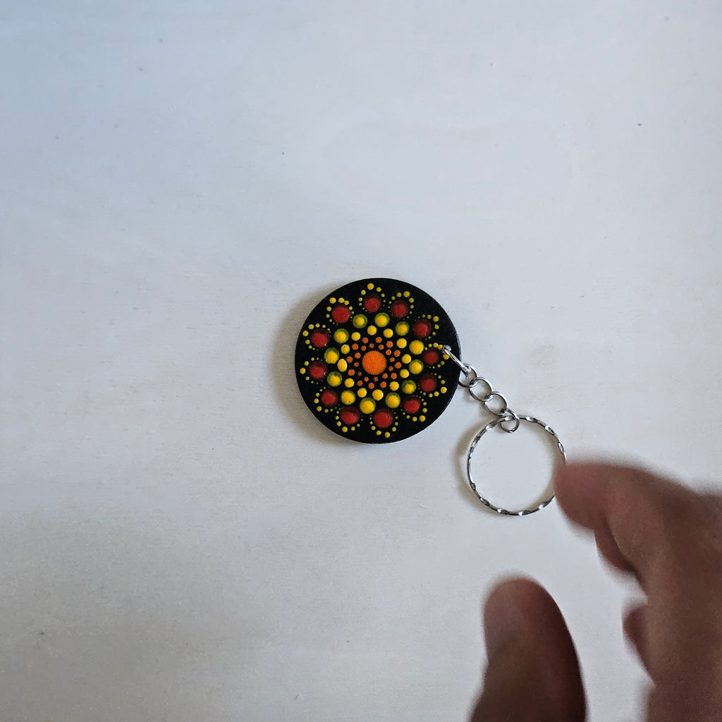 Dot Mandala Keychain