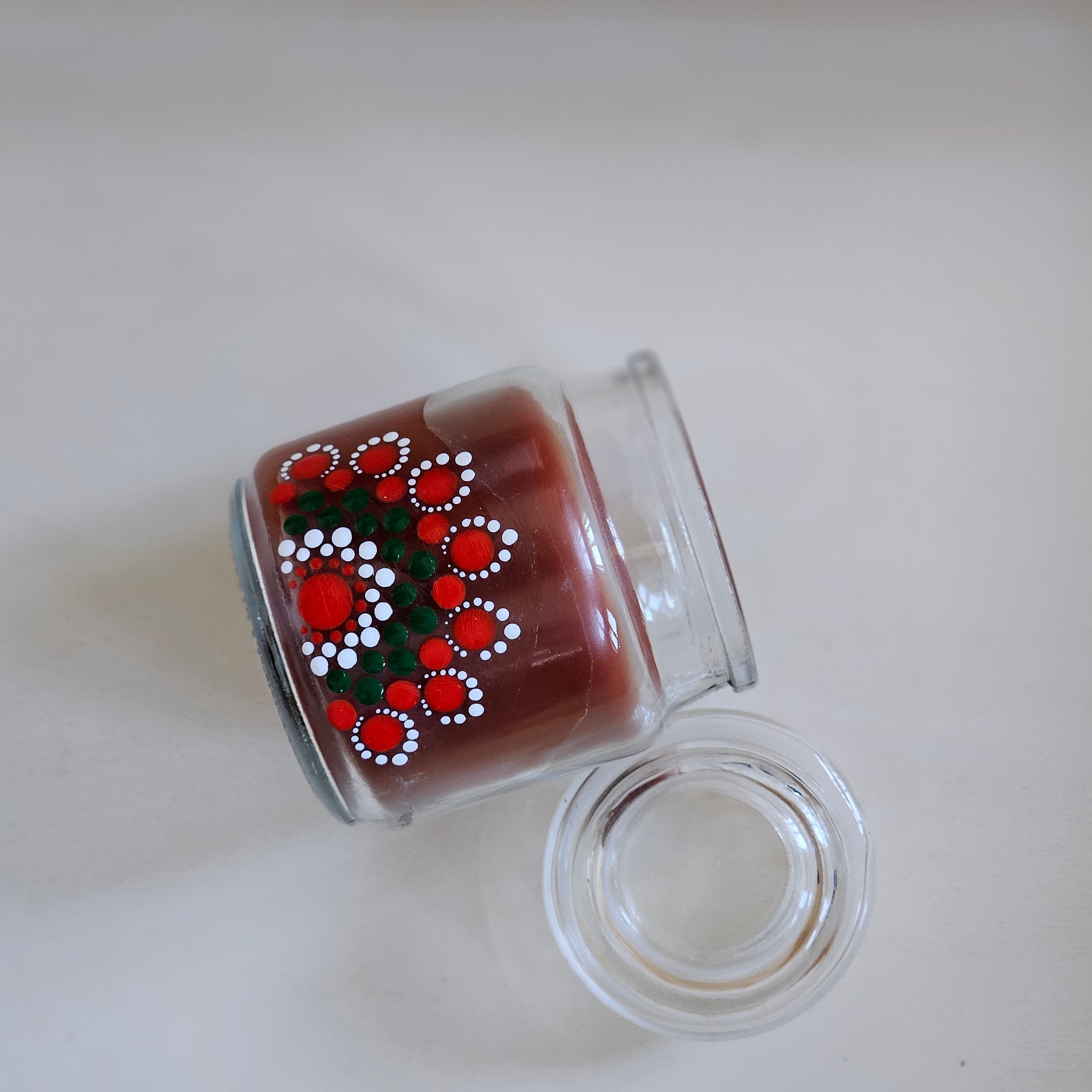 Dot Mandala Glass Candle Holder