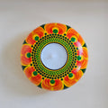 Dot Mandala Ceramic Round Candle Holder