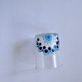 Dot Mandala Glass Tealight Holder